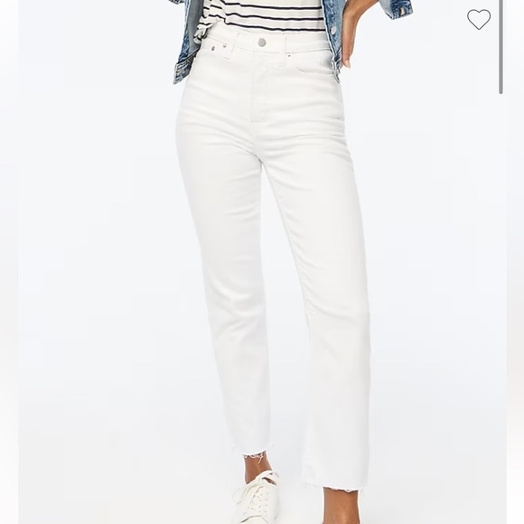 J. Crew Factory White stovepipe mid rise skinny jean in signature stretch+ 30 - Picture 1 of 9